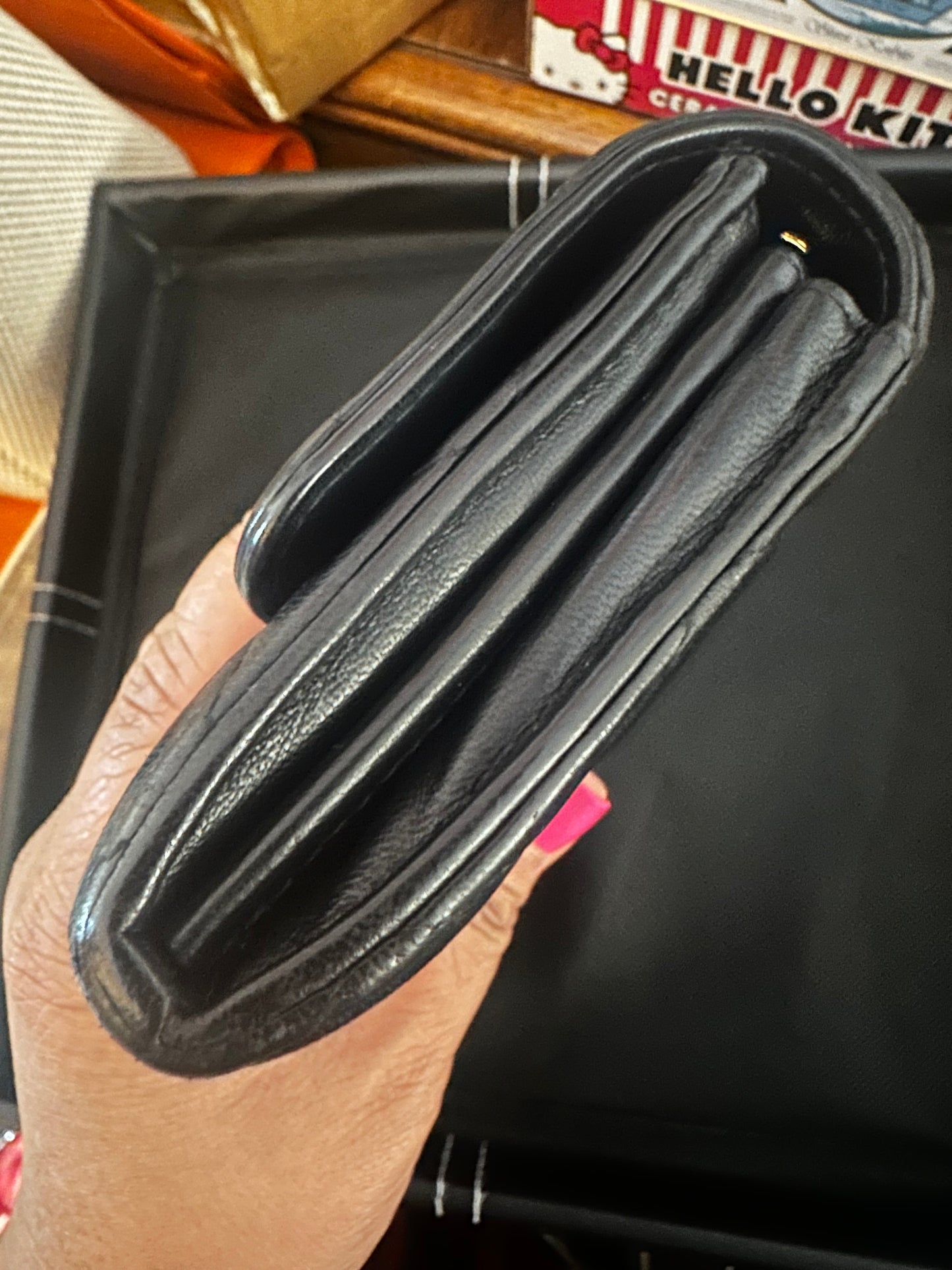 Chanel flap wallet, sold as is