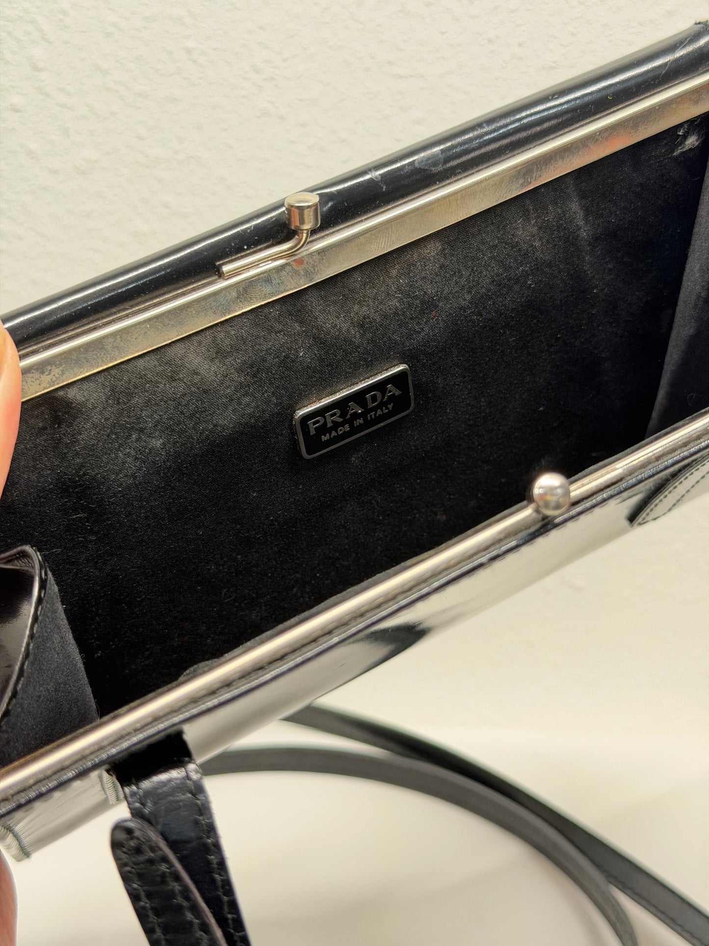 Prada patent bumbag