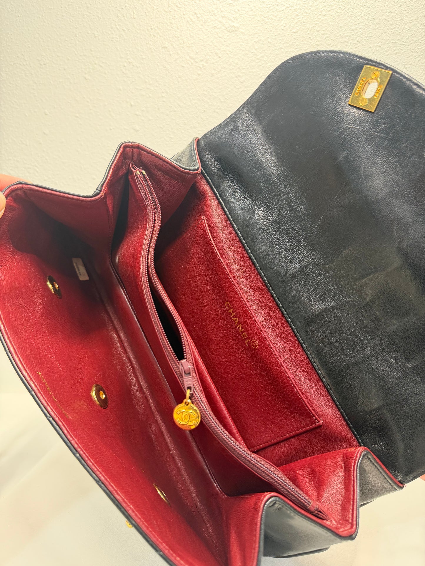 Chanel triple clutch