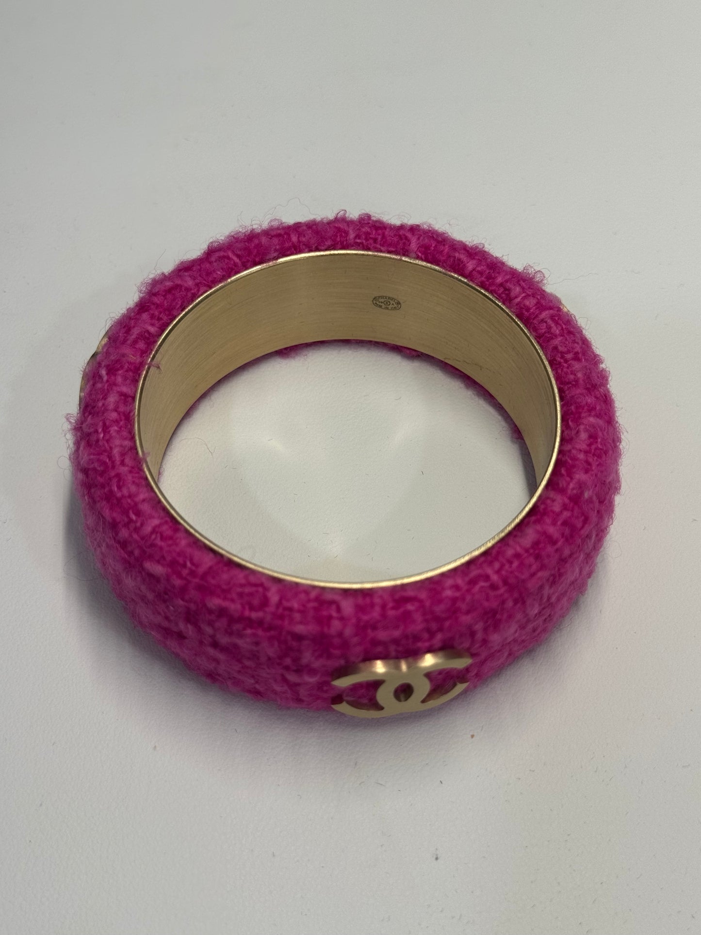 Chanel pink bangle