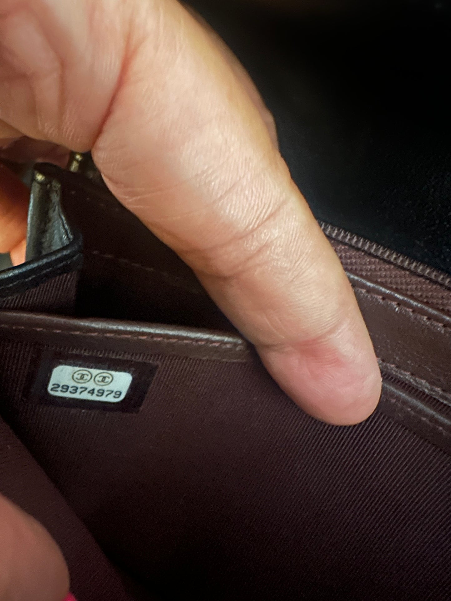 Chanel flap wallet, sold as is