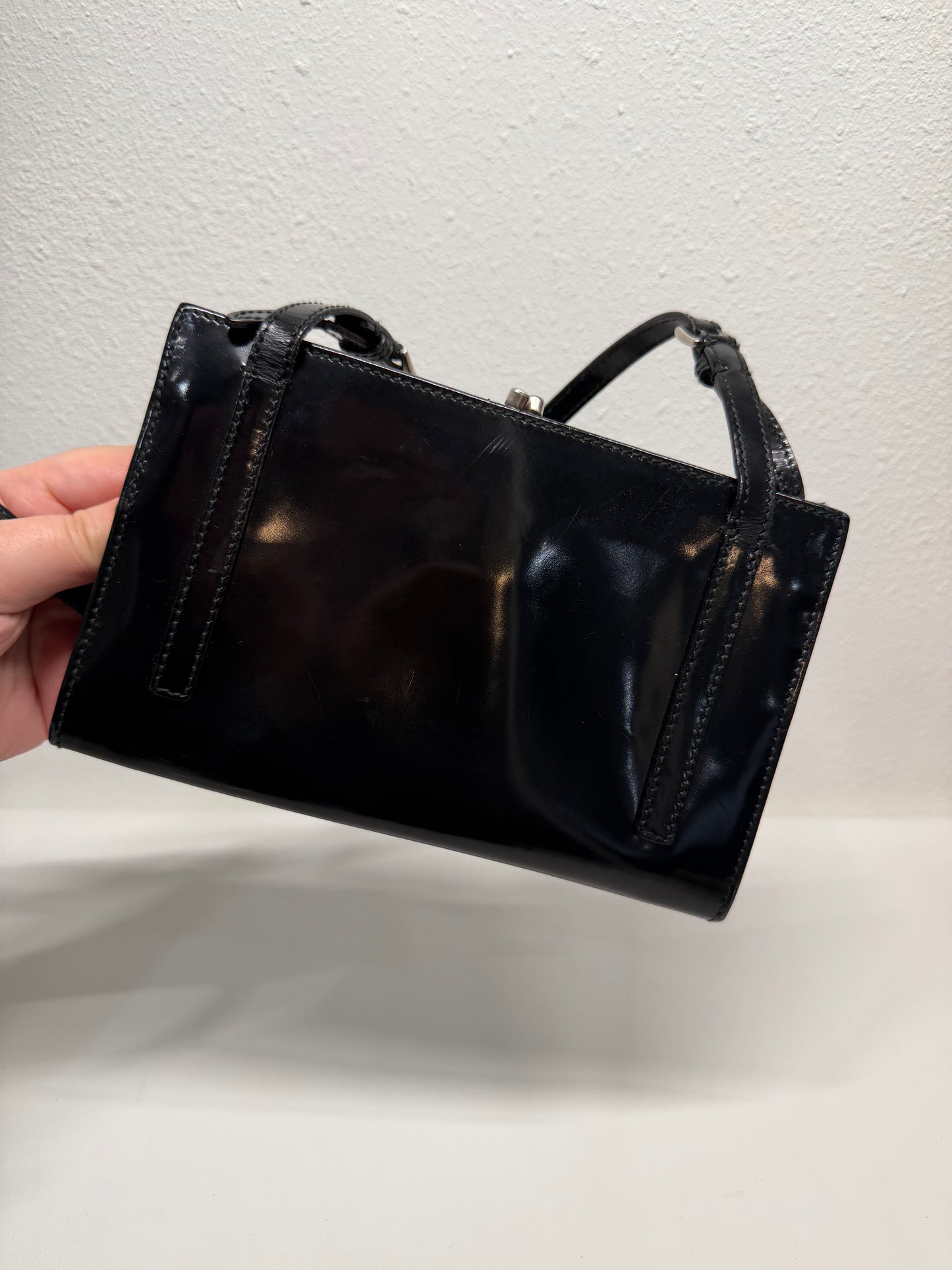 Prada patent bumbag