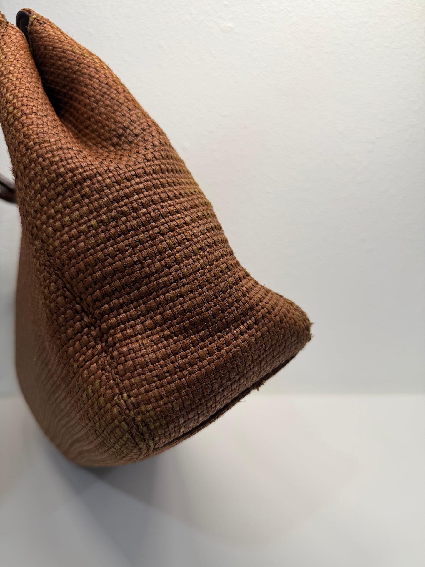 Chanel woven raffia tote