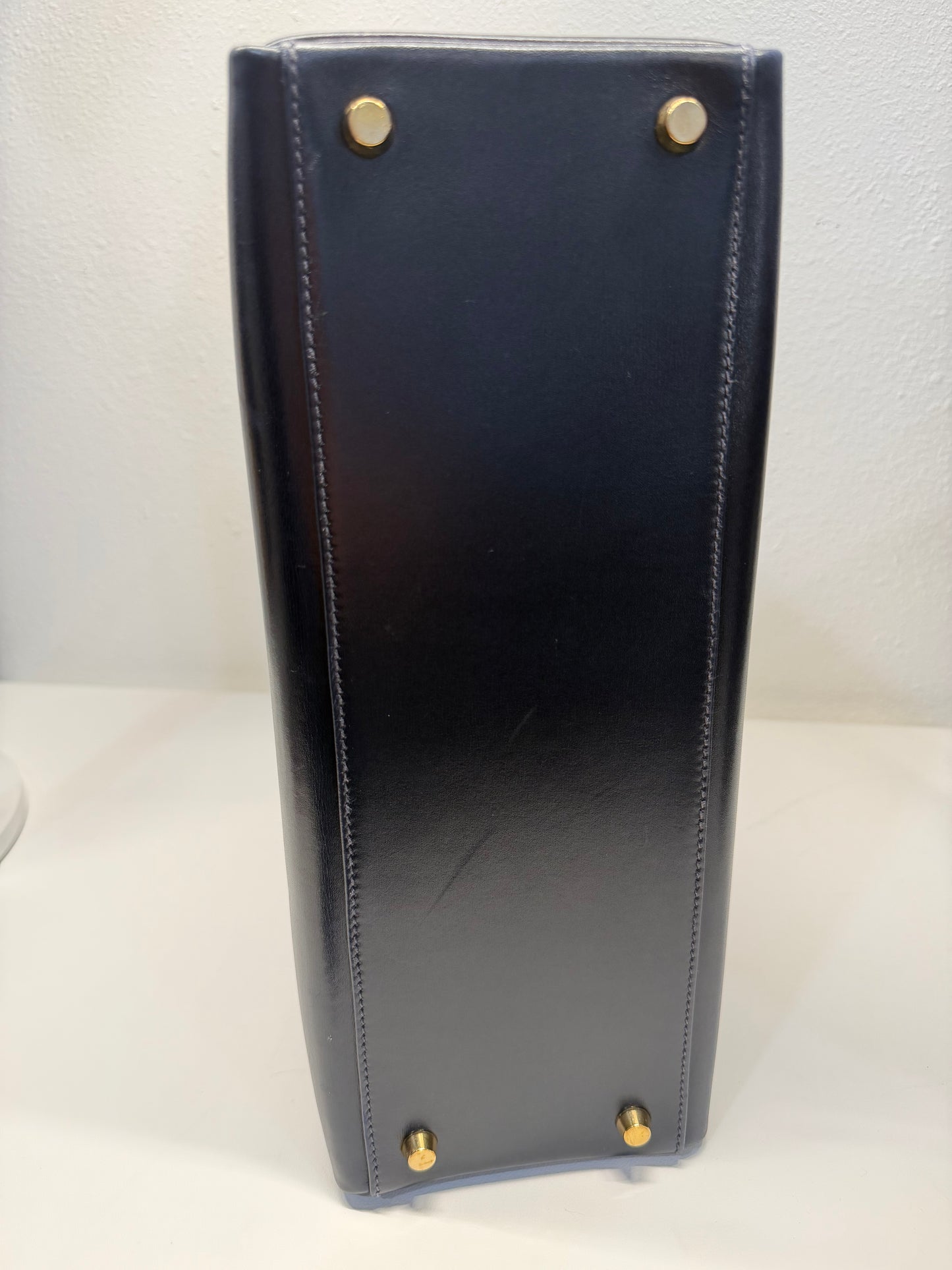 Hermes dark navy kelly 32