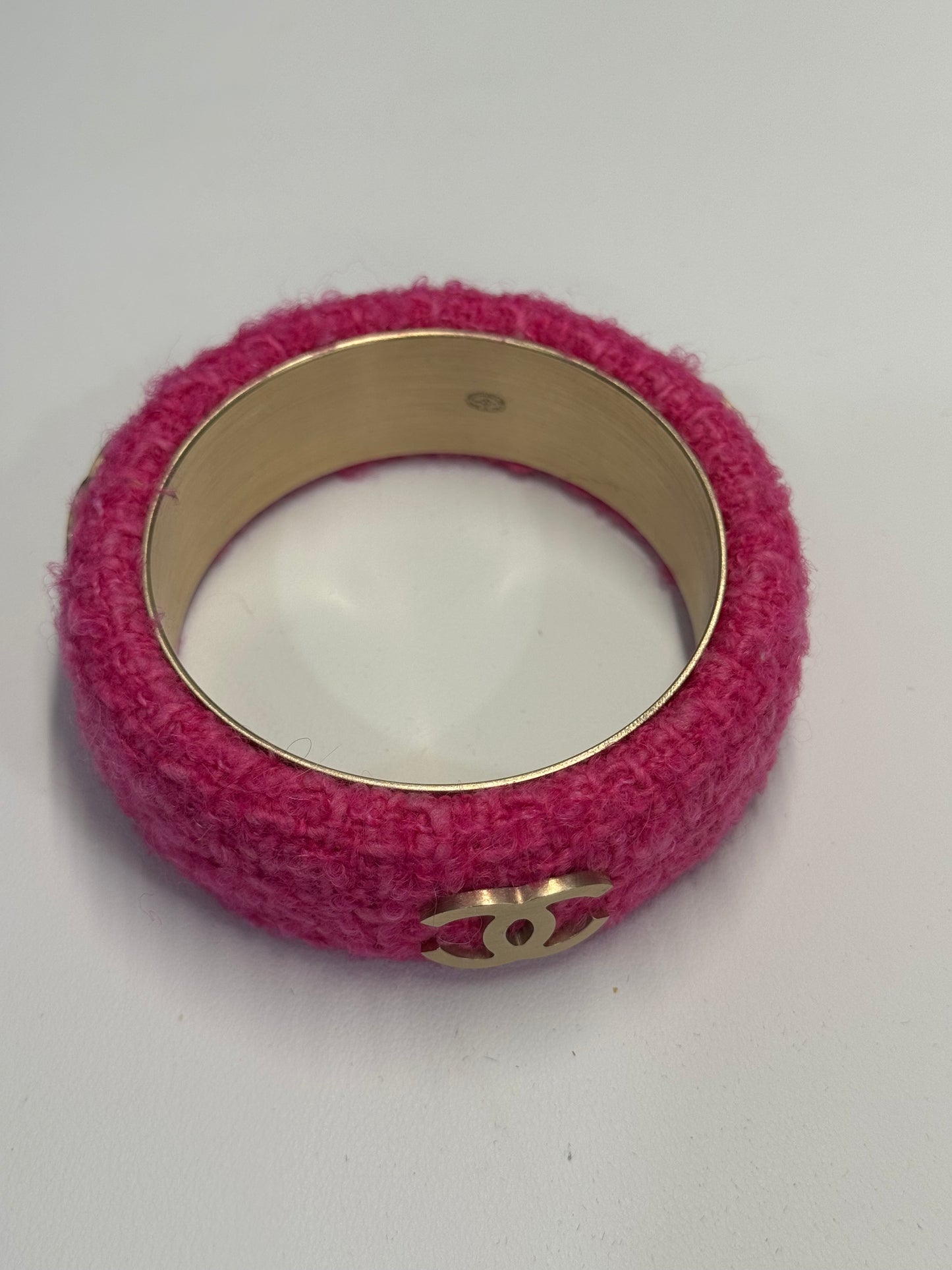 Chanel pink bangle