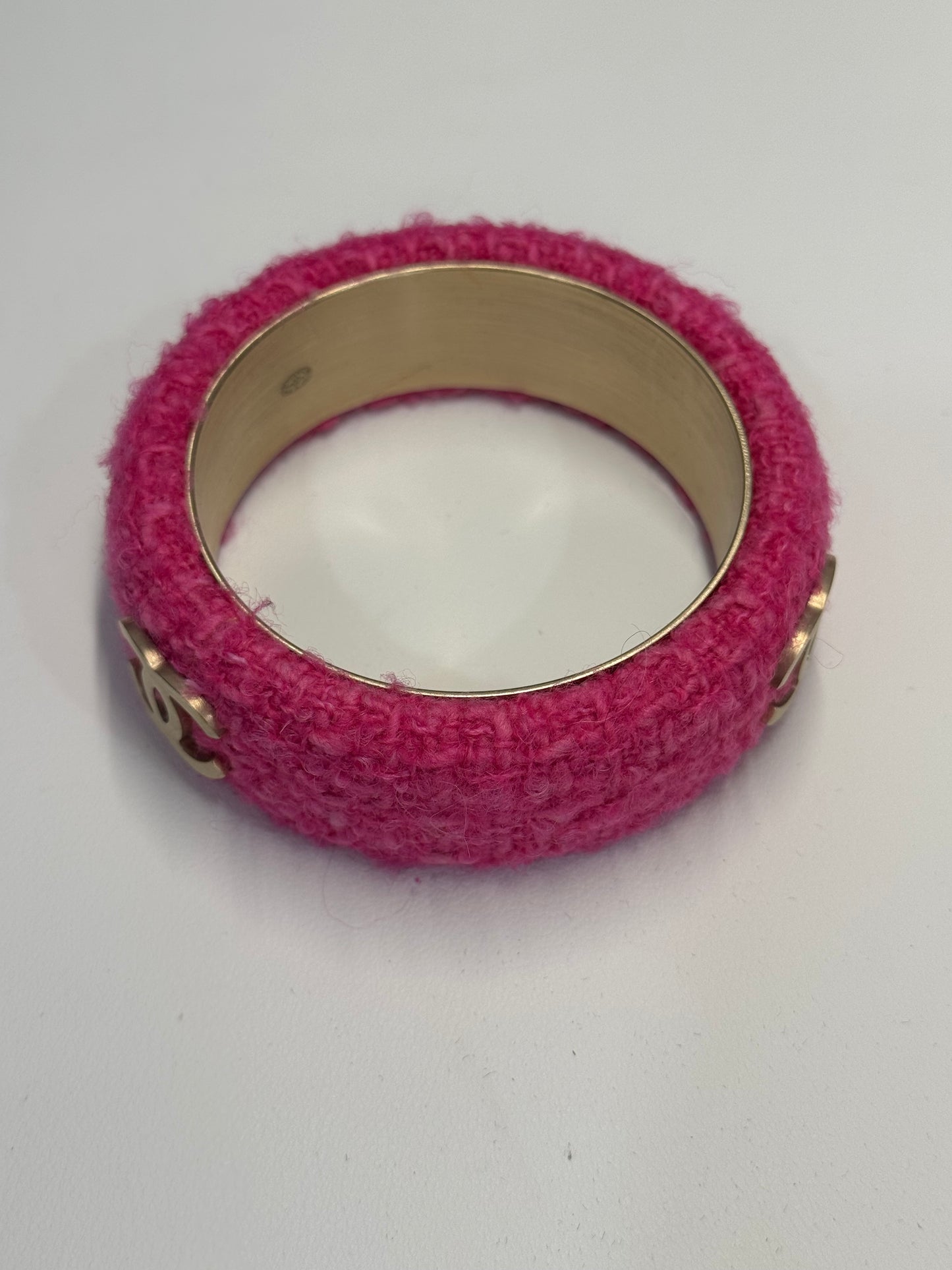 Chanel pink bangle