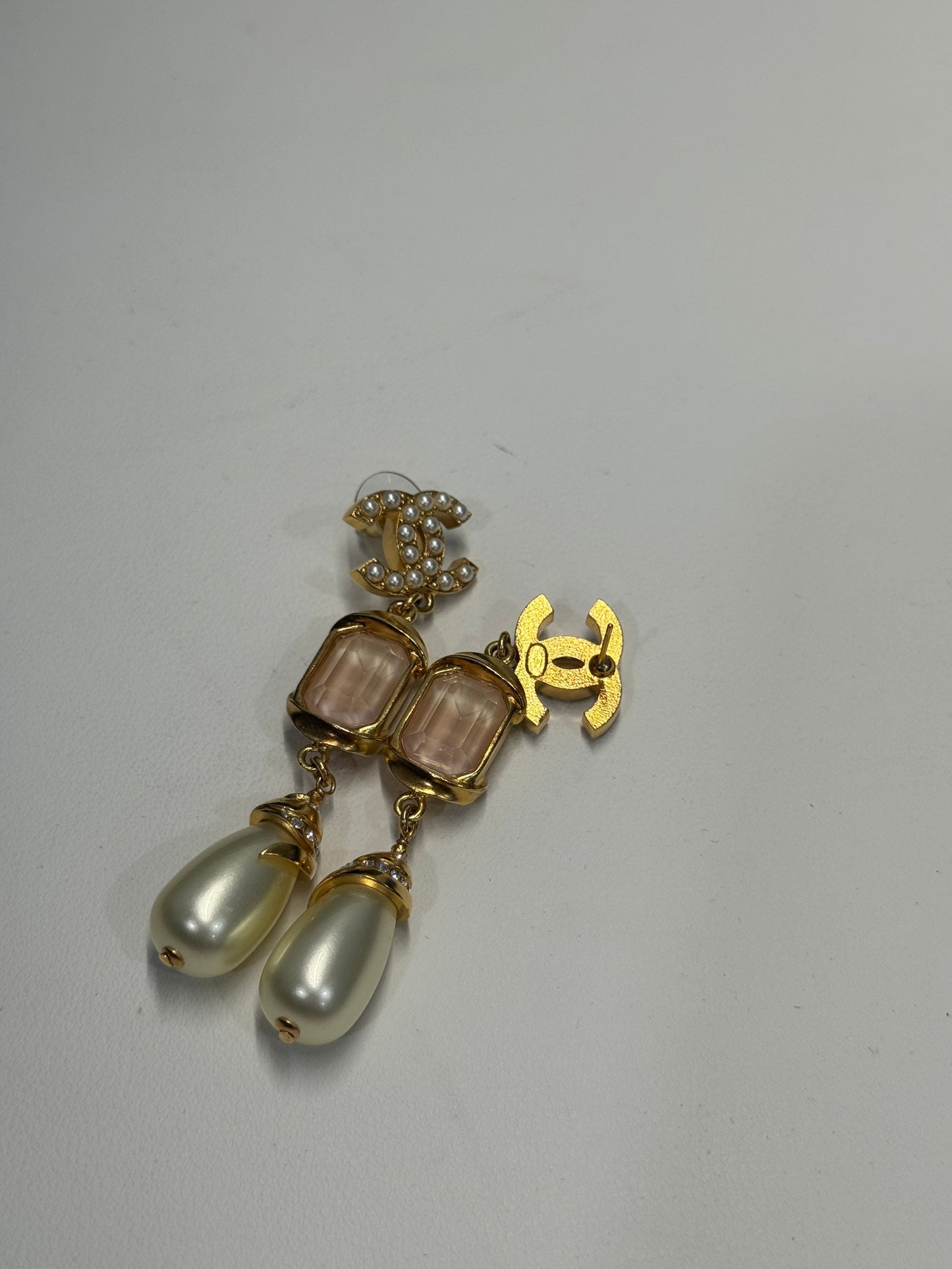Chanel pink dangle