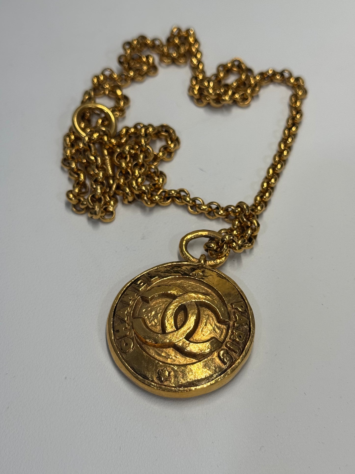 Chanel mirror necklace