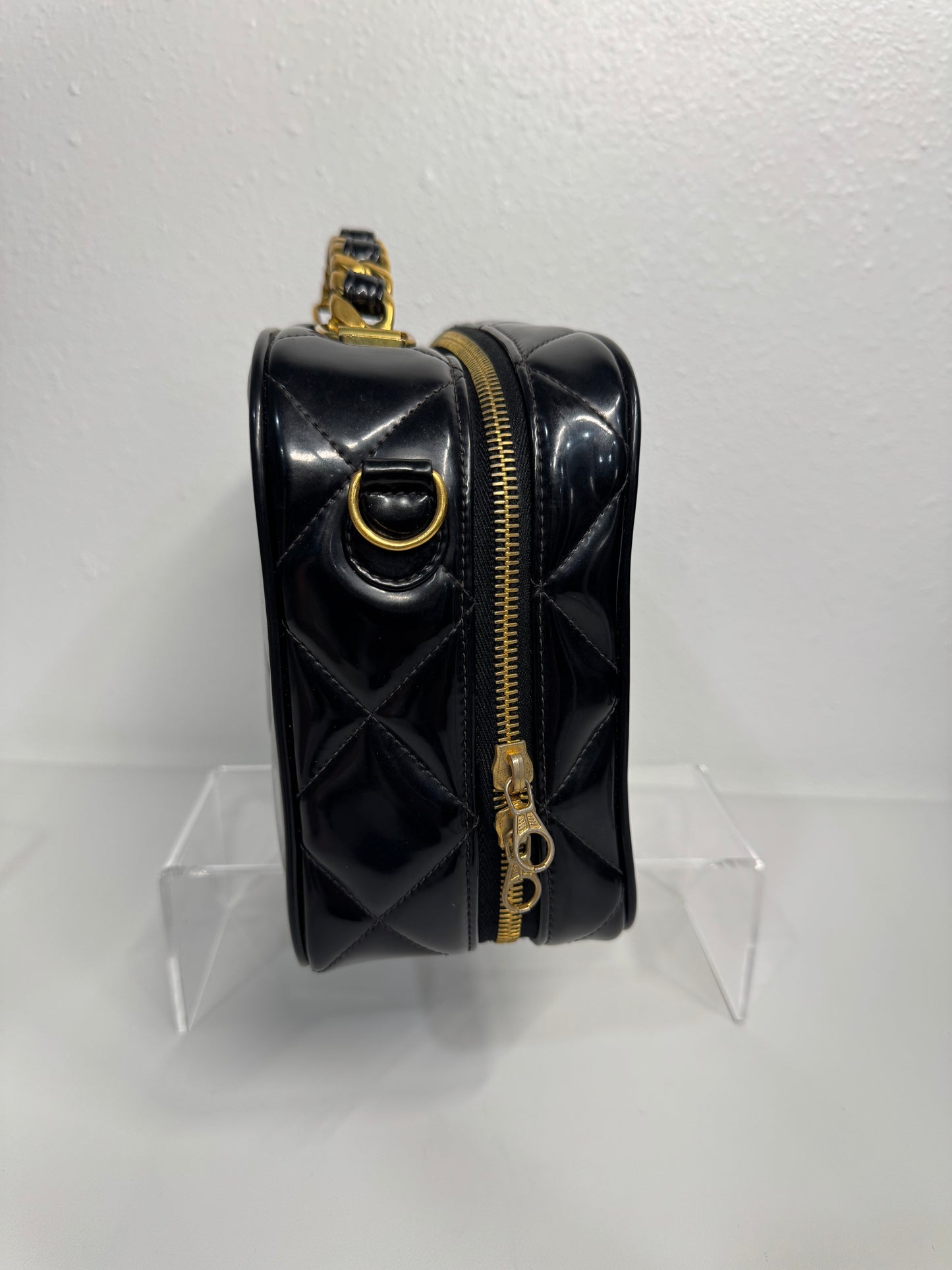 Vintage chanel patent leather vanity