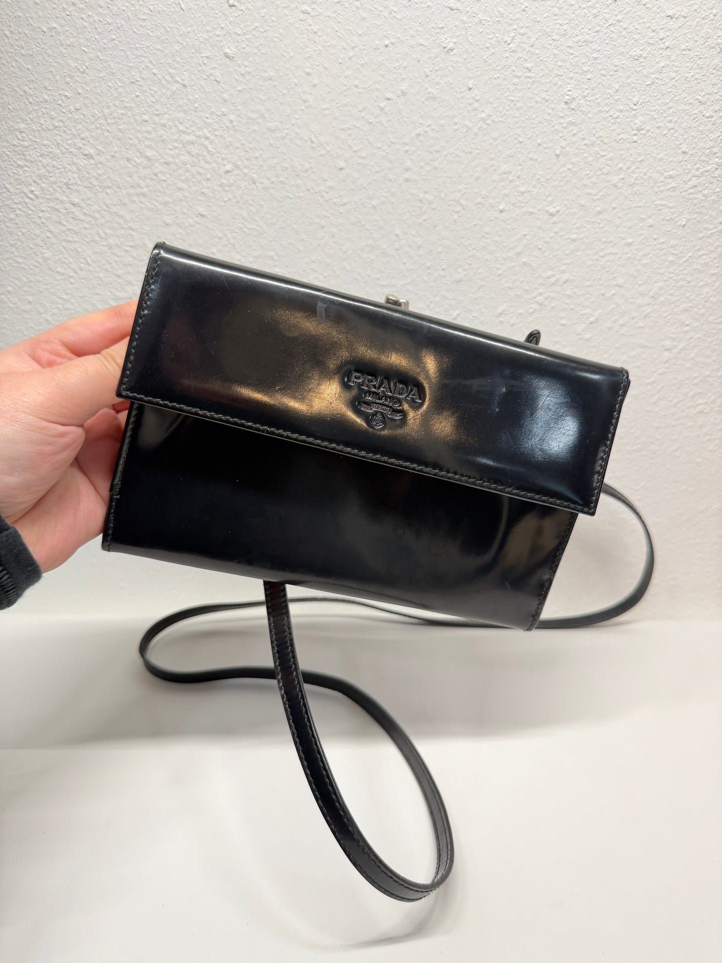 Prada patent bumbag