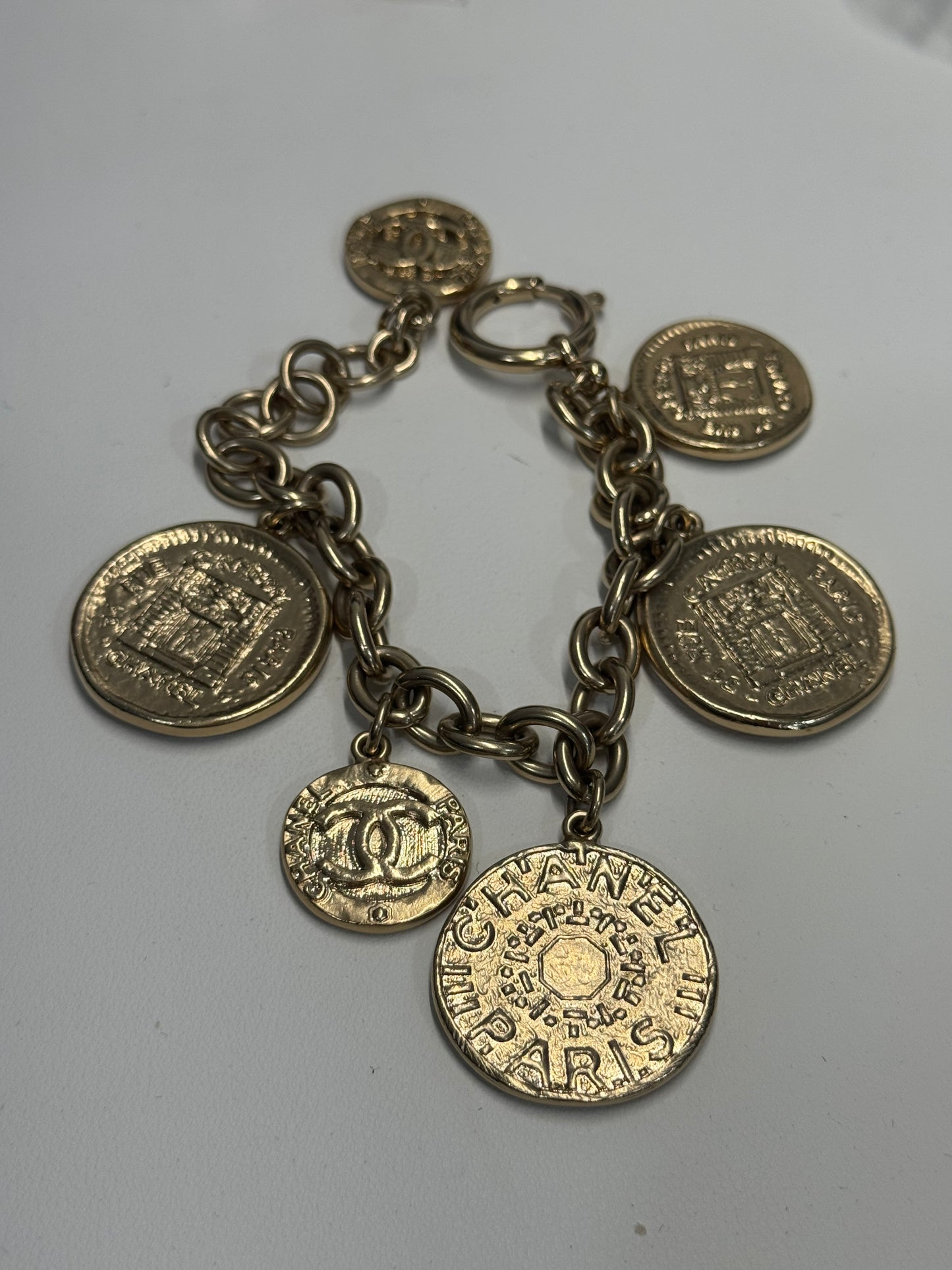 Chanel coin charm bracelet