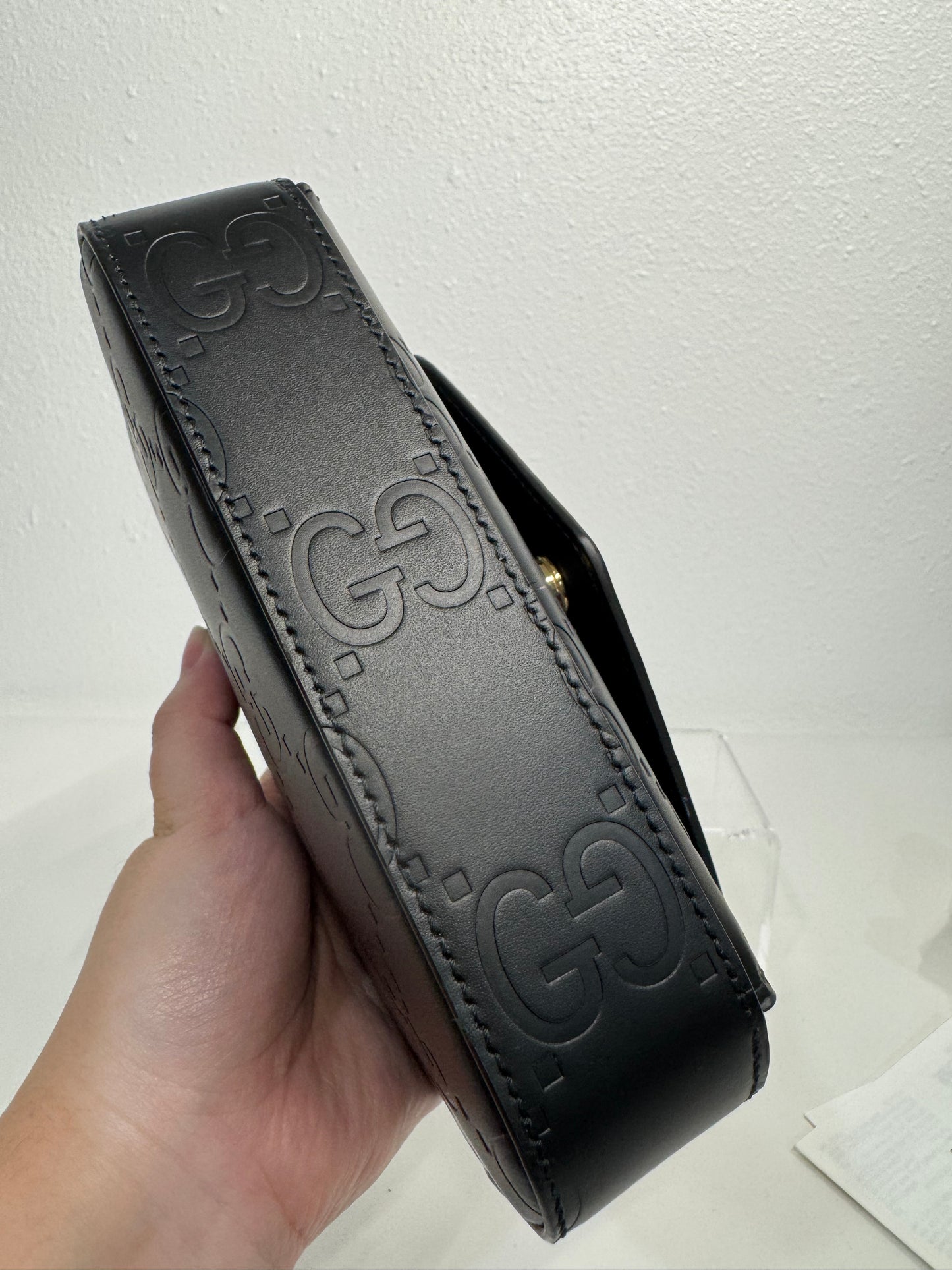 Gucci embossed mini bag