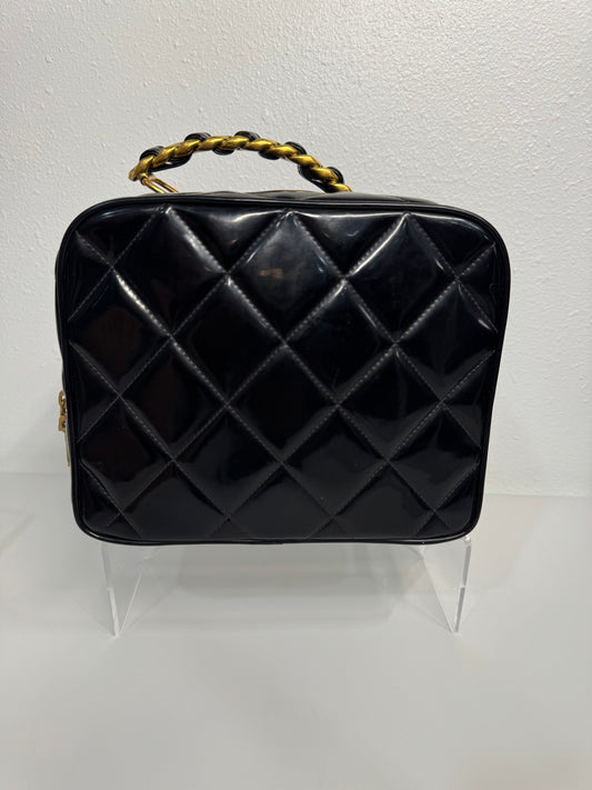 Vintage chanel patent leather vanity