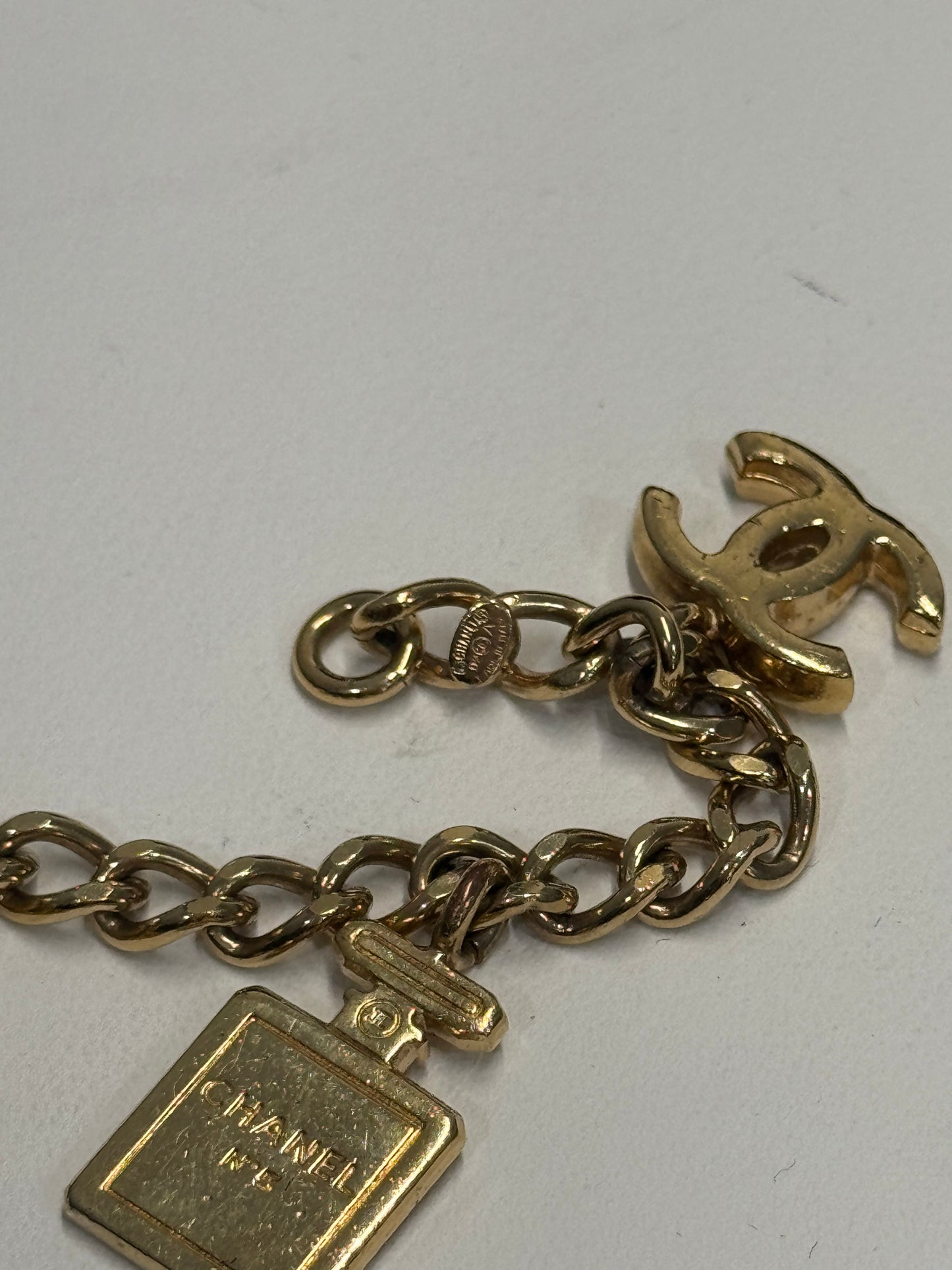 Chanel perfum charm bracelet
