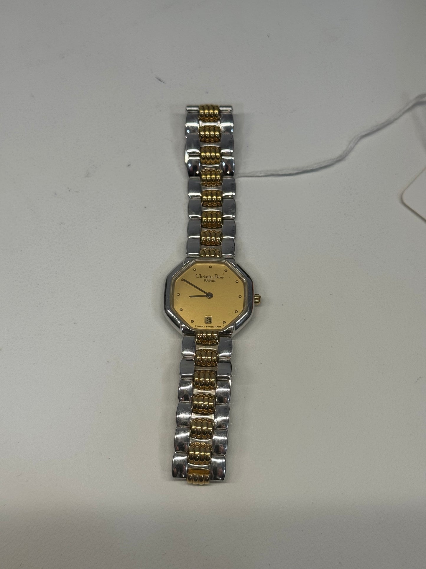 Christian dior two tone watch