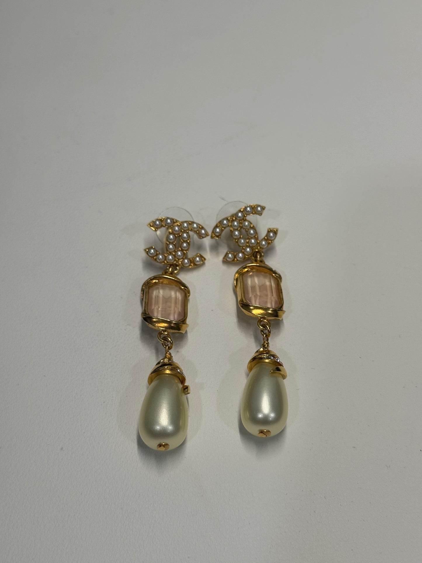 Chanel pink dangle