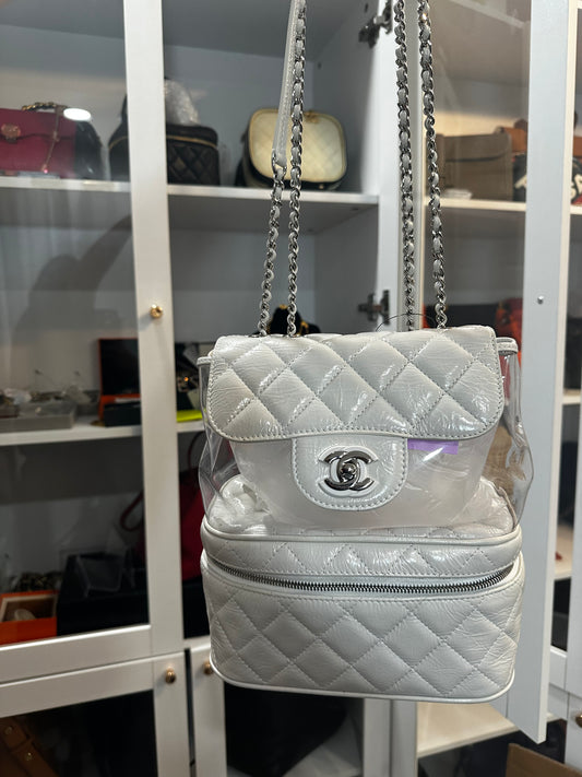 Chanel white crossbody