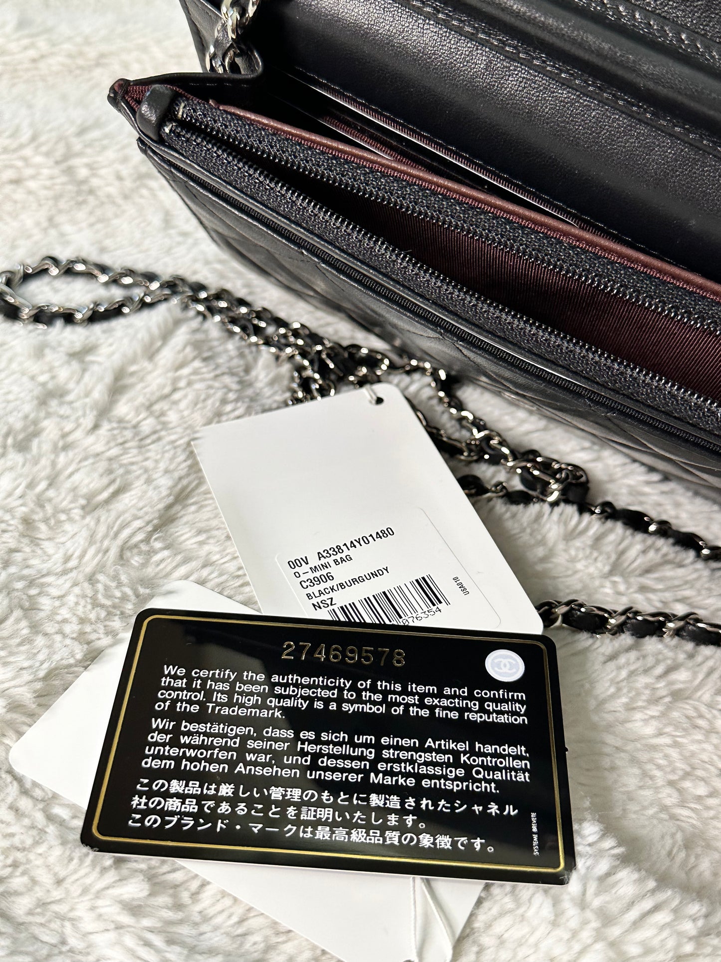 Chanel lambskin woc