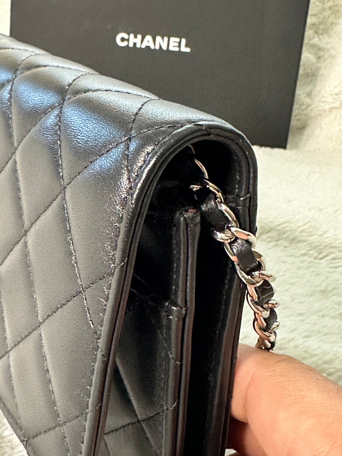 Chanel lambskin woc