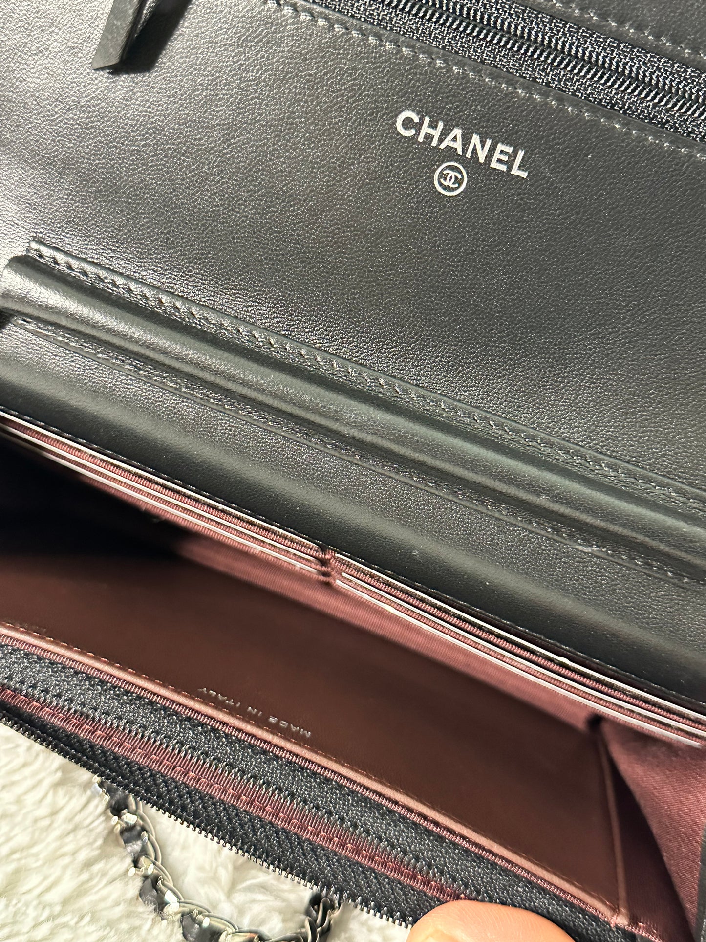 Chanel lambskin woc